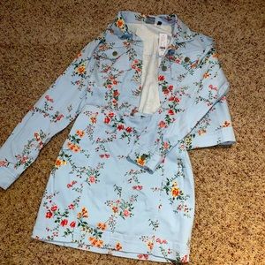 Two piece set skirt and jacket